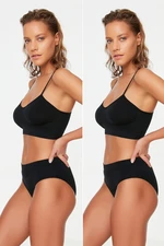 Trendyol Black 2 Pack Seamless Hipster Knitted Panties