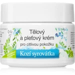 Bione Cosmetics Kozí Syrovátka výživný krém na tvár a telo pre citlivú pokožku 260 ml