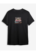 Trendyol Black Car Printed Regular Cut T-shirt