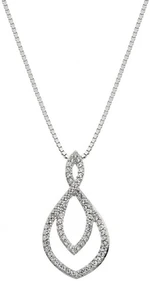 Hot Diamonds Strieborný náhrdelník s pravým diamantom Lily DP733