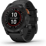 Garmin Garmin fenix 7 PRO Solar + mapy Topo Czech PRO - Gray / Black Silicone Band (010-02777-01)