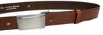 Penny Belts Pánsky kožený spoločenský opasok 35-020-4PS-48 brown 115 cm