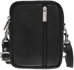 SEGALI Pánska kožená crossbody taška 6032 Black