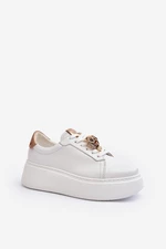 Women's leather sneakers CheBello White