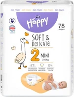 Bella Baby Happy Soft&Delicate Mini (3-6 kg), 78 ks