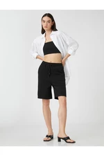 Koton Sports Bermuda Shorts with Tie Waist and Pockets