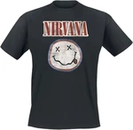 Nirvana Tričko Distressed Logo Black M