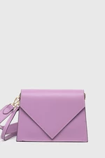 Kožená kabelka Answear Lab fialová barva