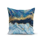 Poszewka na poduszkę Minimalist Cushion Covers Marble With Blue, 45x45 cm