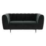 Ciemnoszara aksamitna sofa Ghado Shel, 170 cm