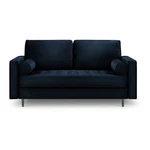 Niebieska aksamitna sofa Milo Casa Santo, 174 cm