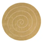 Beżowy wełniany dywan Think Rugs Spiral, ⌀ 140 cm