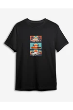 Trendyol Black Car Printed Regular Cut T-shirt