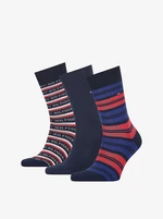 Tommy Hilfiger Socks - TH MEN SOCK 3P GIFTBOX TOMMY blue