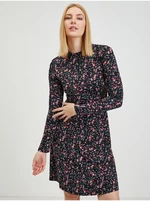 Women's black floral dress ORSAY