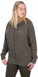 Fox Fishing Mikina Womens Zipped Hoodie Dusty Olive Marl/Mauve Fox S