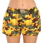 Women's boxer shorts Styx art classic rubber Camouflage yellow