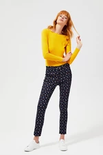 Printed trousers - dark blue