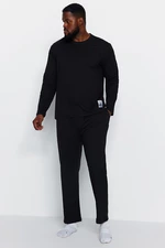 Trendyol Black Label Detailed Plus Size Pajama Set