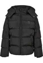 Boys' Puffer Hooded Jacket Black