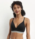 DIM ICONS PADDED TRIANGLE BRA - Women's boneless reinforced bra - black