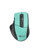 C-TECH myš Ergo WLM-05, 1600DPI, 6 tlačítek, USB nano receiver, mint