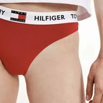 TOMMY HILFIGER Červené nohavičky Tommy 85 Strech Cotton Logo Briefs