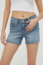 Džínové šortky Levi's dámské, hladké, medium waist