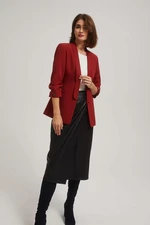 Jacket with ruffled sleeves