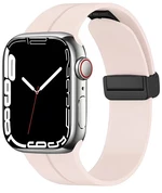 4wrist Silikonový řemínek s magnetickou sponou pro Apple Watch 38/40/41 mm - Pink