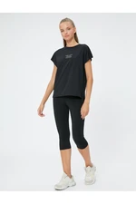 Koton Short Biker Leggings Basic High Waist.