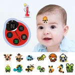 10pcs Baby Cute Cartoon Animal Sticker Forehead Head Strip Body Fever Thermometer Children Safety Baby Care Thermometer Hot Sale