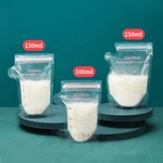 30pcs Breast milk storage bag Disposable small capacity frozen milk storage bag 100ml/150ml/200ml/250ml