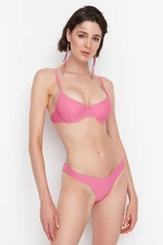 Trendyol Pink Basic Bikini Bottom