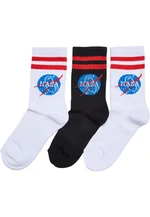 NASA Insignia Kids 3-Pack socks white/black