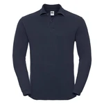 Navy blue long sleeve polo shirt Russell