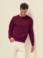 Burgundowa bluza męska Raglan Sweat Fruit of the Loom