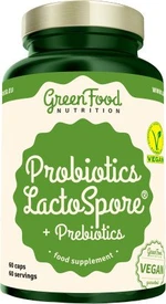 GREENFOOD NUTRITION Probiotics Lactospore® + Prebiotics 60 kapslí