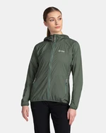 Women's ultralight outdoor jacket Kilpi ROSA-W Dark green