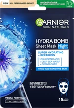 GARNIER Hydratační regenerační noční textilní maska Moisture Bomb Night-time 28 g