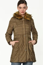 Z6430 DEWBERRY WOMEN'S COAT-BEIGE