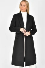 Z6628 DEWBERRY WOMEN'S COAT-BLACK