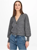 JDY Rea Grey Brindled Cardigan - Ladies