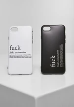 Fuck I Phone Case Set 6/7/8 Black/White