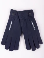 Yoclub Man's Men's Gloves RES-0164F-195C Navy Blue