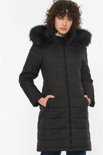 Z6653 DEWBERRY WOMEN'S COAT-BLACK