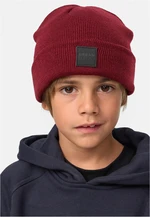 Logopatch Beanie Kids 2-Pack Coal+Burgundy