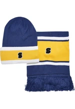 College Team Beanie & Spaceblue/CaliforniaYellow/WHT Wrap