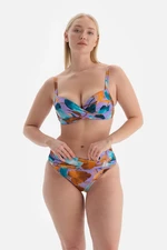 Dagi Lilac Oil Green High Waist Bikini Bottoms