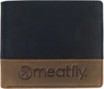 Meatfly Eddie Premium Leather Black/Oak Billetera